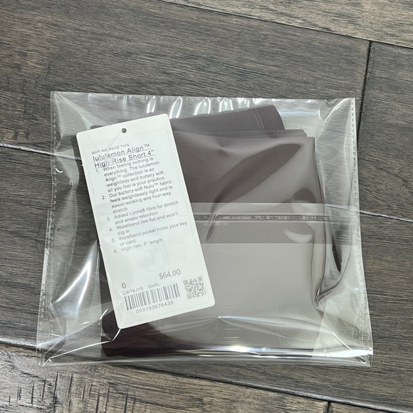 Lululemon NWT Align High-Rise Short 4" Goodnight Plum - Picture 7 of 7